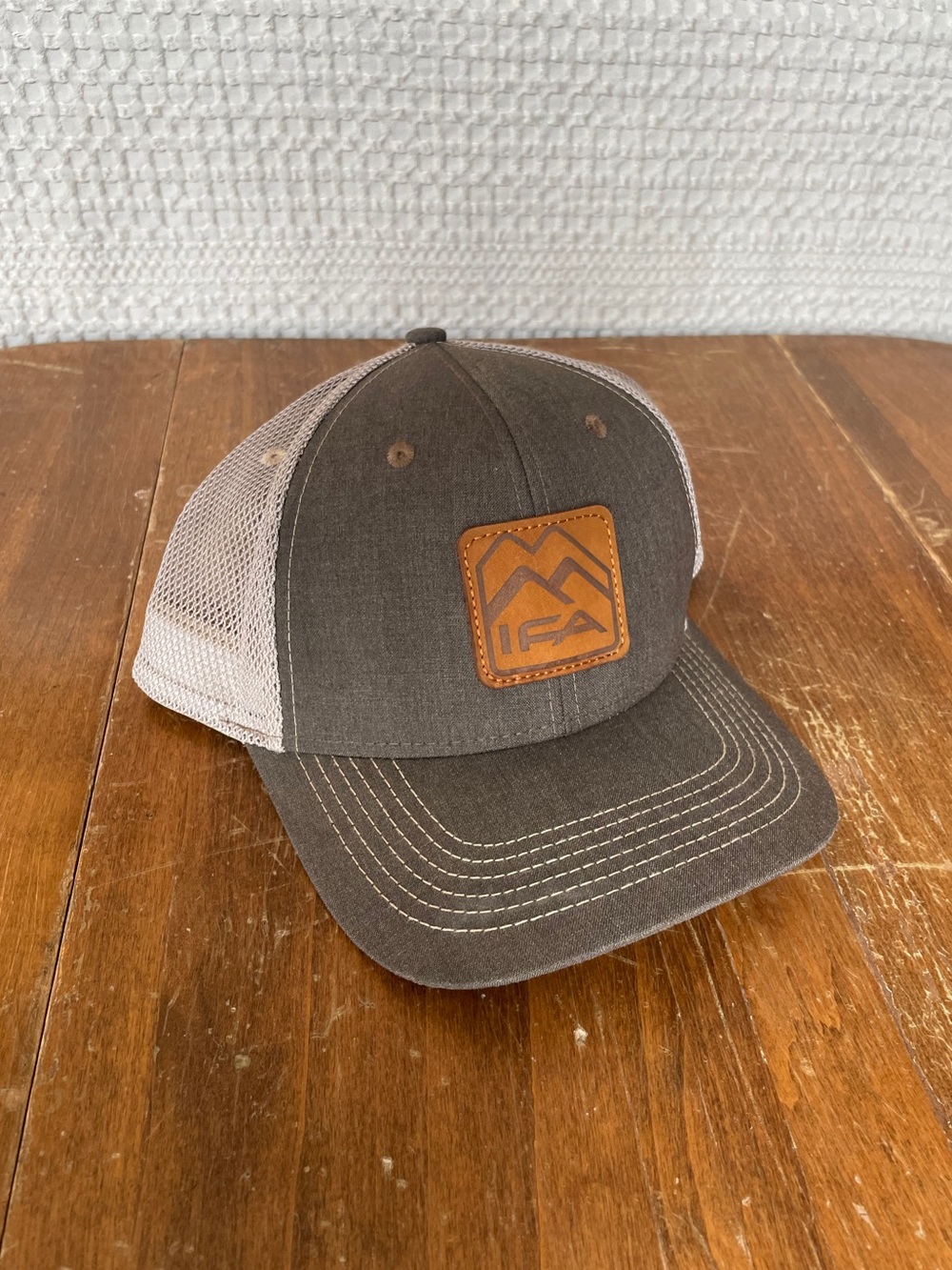 IFA Brown Mesh Back, Snapback hat Classic trucker style! Intermountain Farmers 🚜